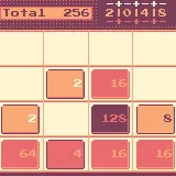 Official WASM-4 2048 gallery image showing numbered tiles