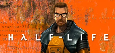 Official Half-Life artwork showing Gordon Freeman and the Half-Life title