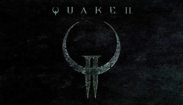 Quake II cover artwork with its green emblem