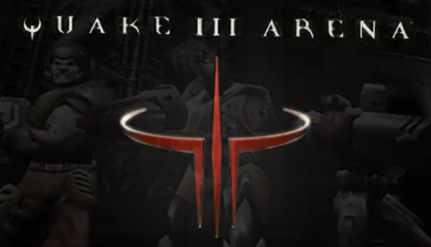 Quake III Arena cover artwork with its red emblem