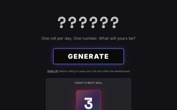 RNGdle game screenshot